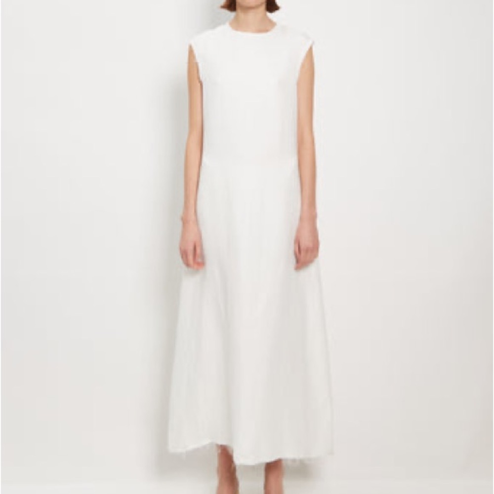 Lookout Studio BLUE Linen Blend Sleeveless Dress